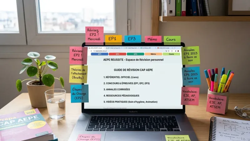 Ressources en ligne et liens utiles pour préparer le CAP AEPE : sites officiels et outils.