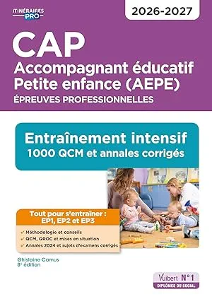 1000 QCM et annales CAP AEPE 2026